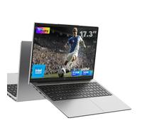 ACEMAGIC Ordenador portatil 17,3 Pulgadas 4 núcleos N-95 (hasta 3.4Ghz) Portatil 16 GB Ram DDR4 512 GB SSD Expansión 2TB,Cámara Oculta 3*USB3.2,BT5.0,HDM,WiFi,Batería 6000Mah,Portátil Plateado