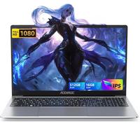 ACEMAGIC Ordenador portátil de 15,6 pulgadas - Procesador In-tel N-97 Quad-Core Hasta 3,6 GHz (Beat N 95) PC portátiles, 16GB RAM DDR4 512GB SSD, FHD1080, USB 3.2, TF, Wi-Fi 5.0, BT 5.0, carcasa de