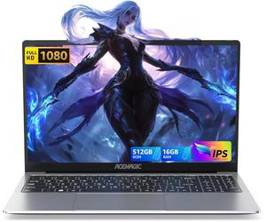 ACEMAGIC Ordenador portátil de 15,6 pulgadas - Procesador In-tel N-97 Quad-Core Hasta 3,6 GHz (Beat N 95) PC portátiles, 16GB RAM DDR4 512GB SSD, FHD1080, USB 3.2, TF, Wi-Fi 5.0, BT 5.0, carcasa de
