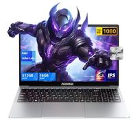 ACEMAGIC Portátil 15.6 Pulgadas con,Procesador Intel Quad-Core 12th N95(hasta 3.4 GHz),16 GB de RAM y 512 GB de SSD