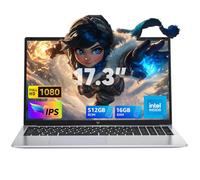 ACEMAGIC Portatil 17.3 Pulgadas FHD In-Tel Alder Lake N97,Up to 3,6 GHz Ordenador Portátil 16 GB Ram DDR4 512 GB SSD Expansión 2TB,Capacidad 6000MAH,USB3.2 * 3,BT5.0,HDMI