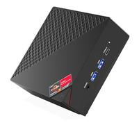 ACEMAGICIAN AM06PRO Mini PC, AMD Ryzen 7 5700U (8C/16T, hasta 4,3 GHz), Mini Ordenadores de Sobremesa 16GB RAM DDR4 512GB M.2 2280 SSD, Doble Ethernet/WiFi 6/para Oficina, Jugar