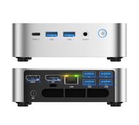ACEMAGICIAN Mini PC, Ιntel Alder lake-N100 (hasta 3,4 GHz) 16GB LPDDR5 512GB SSD Mini Ordenadores de Sobremesa, 3xHDMI, Gigabit Ethernet, 4K UHD para Oficina, Cine en Casa