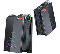 ACEMAGICIAN Mini PC Gaming, AMD Ryzen 7 5800U (hasta 4,4 GHz) 32GB DDR4 512GB NVMe SSD, Luces RGB Mini Ordenador de Sobremesa【Triple Pantalla(HDMI+DP+Type-C)/WiFi 6/BT 5.2】para Oficina
