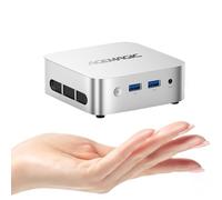 ACEMAGICIAN Mini PC, Ιntel Alder Lake-Ν95 8GB RAM 256GB M.2 SSD Mini Ordenadores de Sobremesa, Dual Ethernet/HDMI*3 Pantalla Triple/WiFi 5/ BT4.2 para Oficina, Cine en Casa