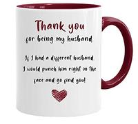 Acen Merchandise Divertida taza de San Valentin y caja de regalo Set de regalo para parejas, marido, esposa, girlfriend novio, regalo de 325 ml, humor de trabajo