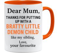 Acen Merchandise Divertidas madres taza y caja de regalo Set pareja marido esposa girlfriend regalo novio 11 oz humor trabajo