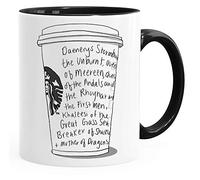 Acen Merchandise Khaleesi Coffee - Taza 325 ml y Caja de Regalo Set de té, café, Oficina, hogar