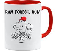Acen Merchandise Run Forest Run - Taza de café (325 ml), color blanco