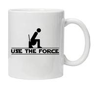 Acen Merchandise Star Wars inspirado - uso la fuerza. - novedad ml blanco taza - regalo Ideal para todas las ocasiones