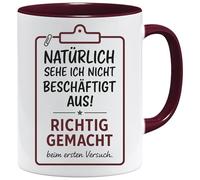 Acen Merchandise Taza con texto en alemán | Natur sehe ich nicht worftigt aus - Taza/taza como regalo divertido/Regalos divertidos y originales/Taza de café de té