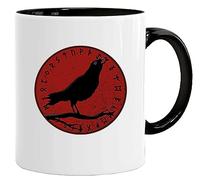 Acen Merchandise Taza Viking Blood Raven | Taza de té de café para desayuno/regalos de cumpleaños para papá/tío/mamá