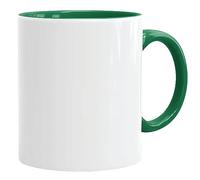 Acen Merchandise Tazas de sublimación sin impresión de alta calidad | Cerámica inzeln o en juego | Vasos de sublimación con tinta (144 unidades, verde)