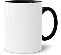 Acen Merchandise Tazas de sublimación sin impresión de alta calidad | Cerámica inzeln o en juego | Vasos de sublimación con tinta (108 unidades, negro)