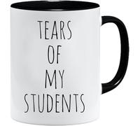 Acen Merchandise Tears of My Students - Juego de taza y caja de regalo para profesores de alumnos | Regalos para profesores | Tazas de Navidad para profesor | Taza escolar