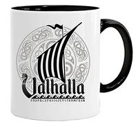 Acen Merchandise Valhalla Viking - Taza de té para desayuno/cumpleaños para papá/tío/mamá