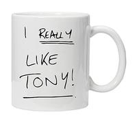 Acen padre Ted inspirado - I realmente como Tony. - diversión novedad blanco ml té café taza de café de cerámica taza de té