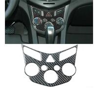 Acento de tablero para Chevrolet para Sonic 2012-2016 con acabado de fibra de carbono en bisel de control de clima