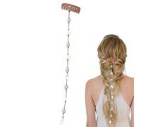 Acentos de pelo sirenas playera, clip cadena pelo conchas y estrellas mar
