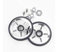 Aceoffix 2 pernos de aleación Easy Wheels y titanio para bicicleta plegable Brompton Dino Kiddo (plateado)