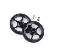 Aceoffix 2pcs ACE aleación fácil ruedas Easywheel y pernos de titanio para Brompton bicicleta plegable Dino Kiddo (negro