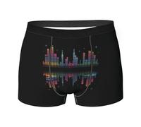 ACEPrints Calzoncillos bóxer City of Sounds para Hombre y niño, ultrasuaves y Transpirables.