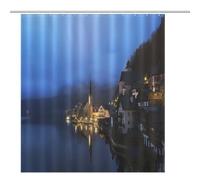 ACEPrints Cortina de Ducha de Lake Louise, Parque Nacional Banff, Canadá, Tela de poliéster Impermeable con 12 Ganchos, 60 x 72 Pulgadas