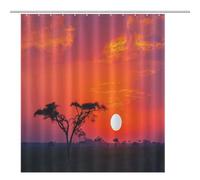 ACEPrints Cortina de Ducha Sunrise Salar De Uyuni en Bolivia al Amanecer Cortina de Ducha para baño Tela de poliéster Impermeable con 12 Ganchos 72x72 Pulgadas