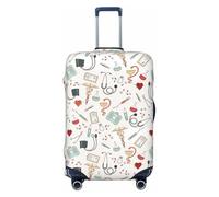 ACEPrints Funda DoctorLuggage, Protector de Maleta Lavable de Primera Calidad con Cierre de Cremallera y Hebilla, Compatible con Maletas de Viaje de 45 a 81 cm.