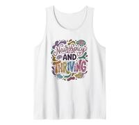 Aceptación Autista neuropicante y próspera del Autismo Camiseta sin Mangas