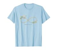 Aceptación del Autismo Diferente No Menos Infinito Floral Camiseta