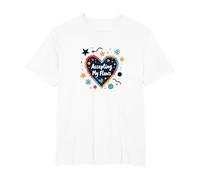 Aceptando mis Defectos: corazón Inspirador de Amor Propio Camiseta, Hombre Tallas Grandes, Blanco, 5X Alto
