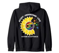 Aceptar Comprender Amar Aceptación del Autismo Sudadera con Capucha
