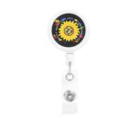 Aceptar, comprender, amar, concienciación sobre el autismo. 1 portatarjetas retráctil. Lote de prácticos carretes para credenciales. Clip para identificación de enfermera, profesor, estudiante, perso