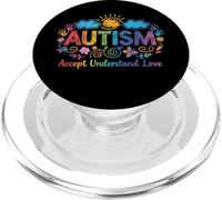 Aceptar Comprender el Amor Conciencia sobre el Autismo PopSockets PopGrip para MagSafe