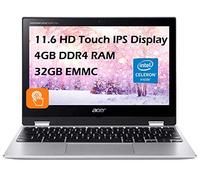 Acer 11.6 pulgadas con pantalla táctil convertible Spin 311 Chromebook Laptop, 32 GB de almacenamiento, plata (CP311-3H-K23X)