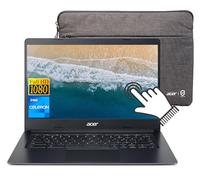 Acer 14 pulgadas FHD Touchscreen Chromebook Laptop, Intel Celeron N4020 de doble núcleo, 4 GB LPDDR4 RAM, 64 GB de almacenamiento eMMC, hasta 12.5 horas de duración de la batería, WiFi, USB-C, cámara