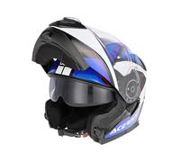 Acerbis Casco Serel Graphic Blanco/Turquesa/Azul Talla M para hombre