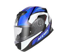 Acerbis Casco Serel Graphic Blanco-Turquesa-Azul Talla S para Hombres