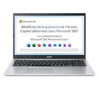 Acer Aspire 1 A115-32-C3AK - Ordenador Portátil Computadora (15,6 pulgadas, Full HD, Intel Celeron N4500, RAM de 4 GB, 128 GB eMMC, Intel UHD Graphics, Windows 11), Teclado AZERTY (Francés)