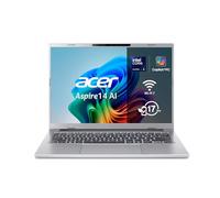 acer Aspire 14 AI Copilot+ PC A14-53M, Ordenador Portátil 14" WUXGA IPS (Intel Core Ultra 5 226V, 16 GB RAM, 512 GB SSD, Intel ARC Graphics, Windows 11 Home), Color Plata, Teclado QWERTY Español