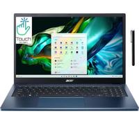 Acer Aspire 3 Touch Slim Laptop en azul Ryzen 5 de 4 núcleos hasta 4.3 GHz, 8 GB de RAM 512 GB SSD 15.6 pulgadas FHD Web Cam WiFi HDMI W11 Pen (A315B - Renovado)