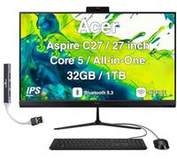 Acer Aspire C27 All-in-One Desktop, 68.6 cm IPS FHD, Intel Core 5 120U