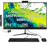 Acer Aspire C27 - Escritorio todo en uno, IPS FHD de 27 pulgadas, Ryzen 7 5825U