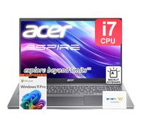 acer Aspire Premium Laptop de 15.6 pulgadas | Intel Core i7-1255U hasta 4.7GHz | 40GB RAM - SSD PCIe de 1TB | Teclado retroiluminado | FHD | Wi-Fi 6 | Gráficos Iris Xe | Cámara web | Win11 Pro | WOWPC