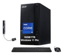 Acer Aspire TC-1775 - Ordenador de sobremesa Intel i5-14400, 16 GB DDR5 | Gráficos Intel UHD 730, WiFi 6E, Bluetooth 5.3, refrigeración por aire, HDMI dual, teclado y mouse con cable