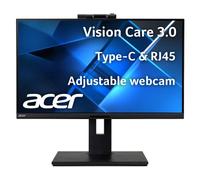 Acer B248Y bemiqprcuzx Monitor de Acoplamiento Profesional FHD IPS de 23.8 Pulgadas | Sincronización adaptativa | Cámara Web FHD | Delta E <2 | TUV/Eyesafe | Puerto de Pantalla 1.4, Salida de Puerto