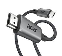 acer Cable USB C a HDMI 4K@60Hz, Thunderbolt 3/4 Cable Tipo C a HDMI 2.0, Compatible con iPhone 16 Pro Max, MacBook Air/Pro, Surface Pro, Galaxy S25 Ultra - 1 Metro