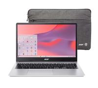 acer Chromebook 315 15.6 FHD Laptop | Intel Celeron N4500 | Gráficos Intel UHD | Cámara web integrada | Lector de tarjetas microSD | Plata | 4 GB de RAM | SSD de 64 GB | Chrome OS | Paquete con unidad