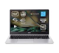 Acer Chromebook 315-4H - Ordenador Portátil de Google 15.6" FullHD (Intel Celeron N4500, 8GB RAM, 64GB eMMc, Chrome OS) Plata, QWERTY + 3 meses de Google AI Pro con Gemini Pro y 2TB de almacenamiento
